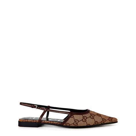 gucci ballet flats with bee|women's gg slingback ballet flat.